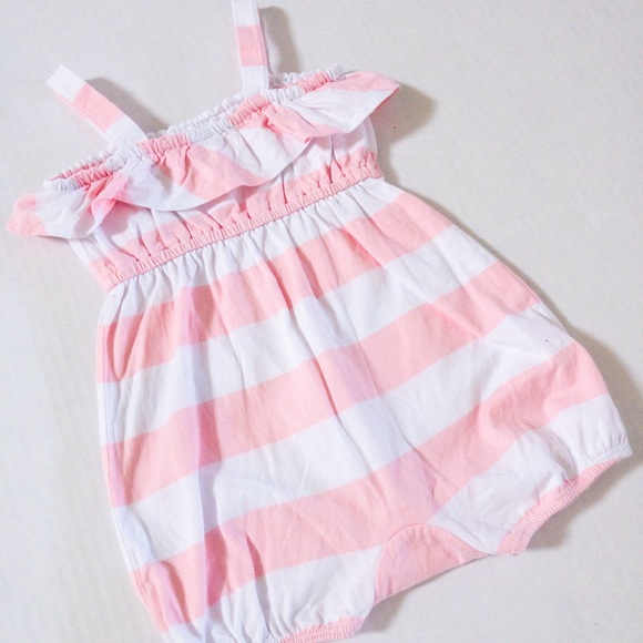 Janie and Jack striped romper (6-12 months) - Picture 5 of 6